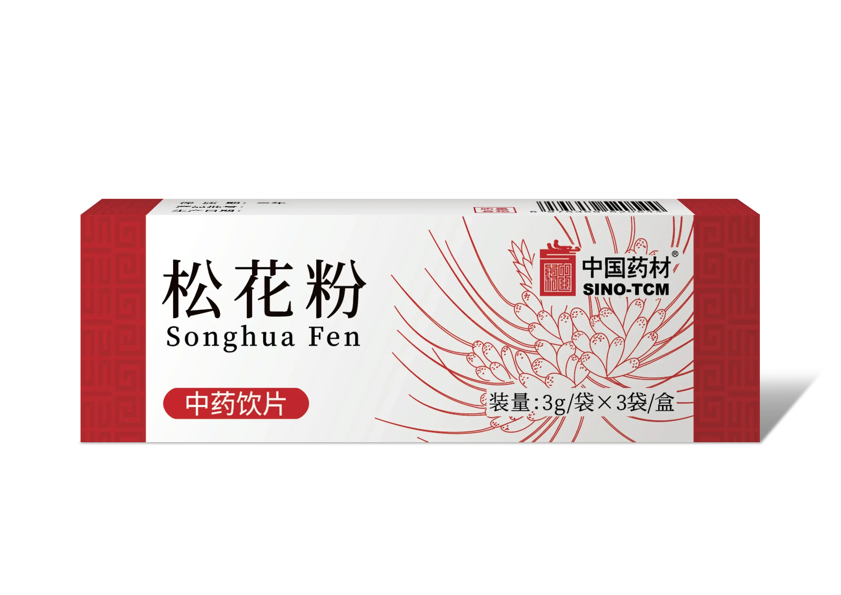 中国药材 松花粉 传统中药原料 3g / 袋 ×3 袋 / 盒